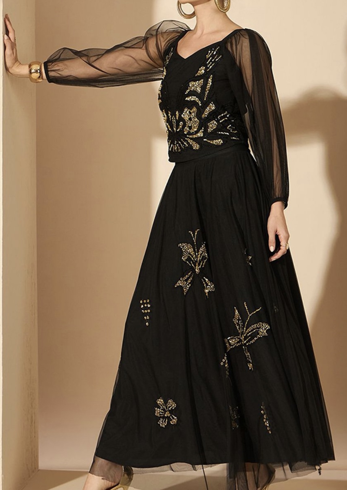 Embroidered Pant Style Suit