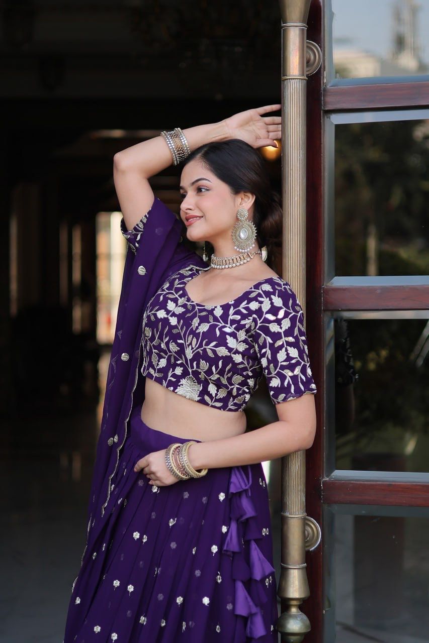 Sharara Style Lehenga