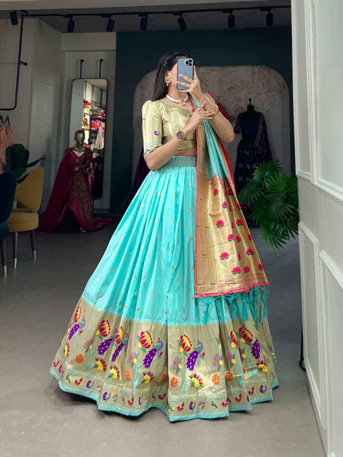 Sharara Style Lehenga